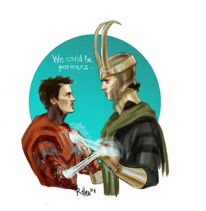 Lokiand Partner Illustration PNG image