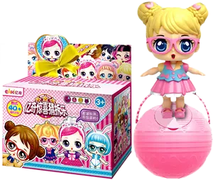 Lol Doll Packagingand Figure PNG image