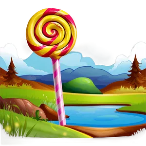 Lollipop Landscape PNG 10 PNG