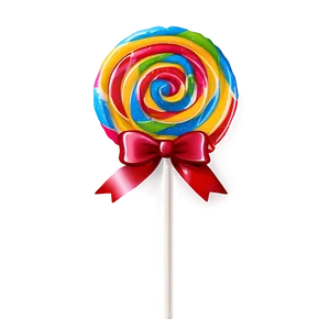 Lollipop With Bow PNG Kgi