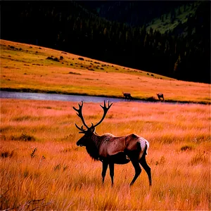 Lone Caribou On Hillside Png 06292024 PNG image