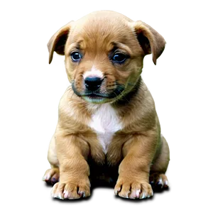 Lonely Puppy Sitting Png 48 PNG image