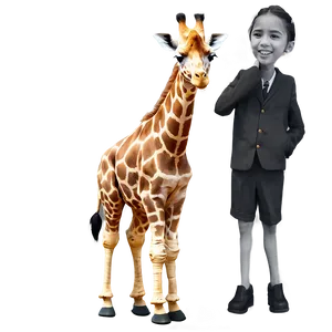 Lonesome Giraffe Journey PNG 05062024