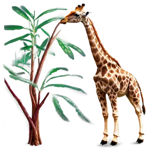 Lonesome Giraffe Journey PNG Ibh PNG