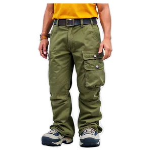 Long Cargo Pants PNG Wso PNG