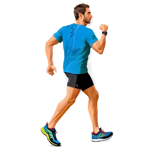 Long Distance Running Shoe PNG 06132024