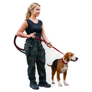 Long Dog Leash PNG 06132024