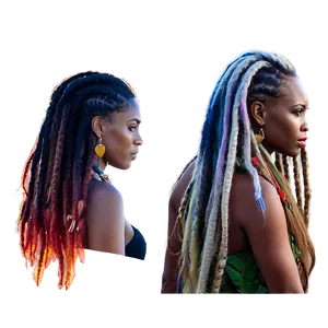 Long Dreads Fashion PNG 74