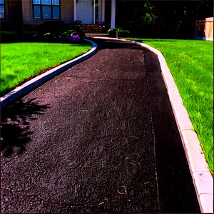 Long Driveway Landscaping PNG 06282024