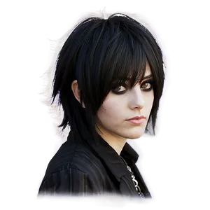 Long Emo Hairstyle Png 51 PNG image