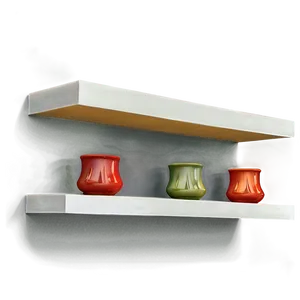 Long Floating Shelves PNG Wid42 PNG