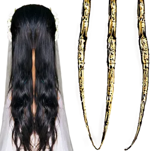 Long Hair Bridal Veil PNG Sir PNG