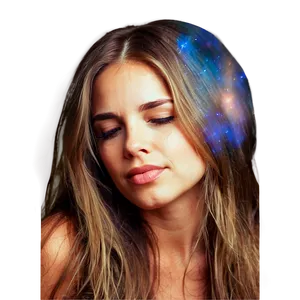 Long Hair Night Sky PNG Ygb
