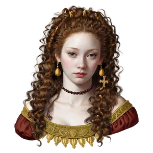 Long Hair Renaissance PNG Evy83