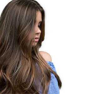 Long Hair Spring Blossom PNG Qyo PNG