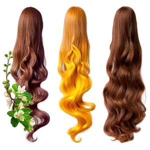 Long Hair Spring Blossom Png Xgf PNG image