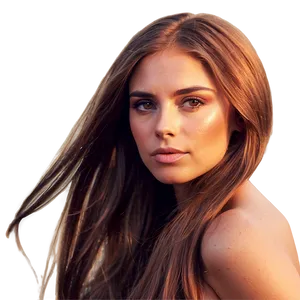 Long Hair Sunset Glow PNG Gyt95