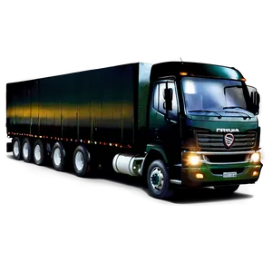 Long Haul Truck Night Drive PNG Php91