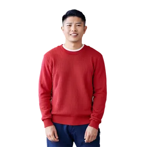 Long Sleeve Red Sweater PNG 06292024 PNG