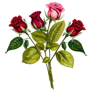 Long-stem Roses Bouquet PNG 83 PNG