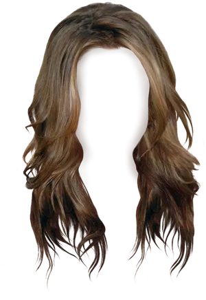 Long Wavy Hair Transparent Background PNG