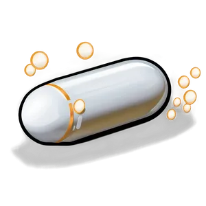 Long White Capsule PNG Owy88 PNG