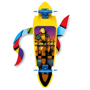 Longboard Vector Png 06272024 PNG image