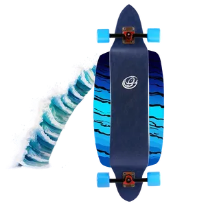 Longboard Wave PNG Spe PNG
