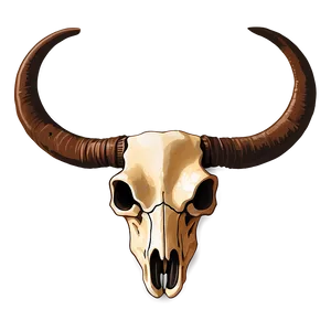 Longhorn Skull With Sunglasses PNG Smi23