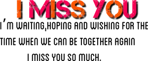 Longing Miss You Message PNG image