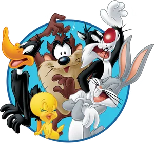 Looney Tunes Characters Group Shot PNG image
