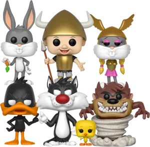 Looney Tunes Funko Pop Collection PNG image