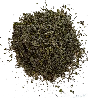 Loose Leaf Green Tea Top View PNG