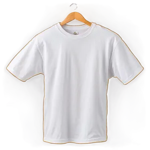 Loose White T-shirt PNG 3