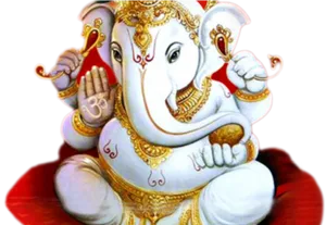 Lord Ganesh Artistic Representation PNG image