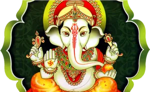 Lord Ganesha Artwork PNG image