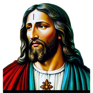 Lord Jesus Face Drawing PNG Jgx PNG