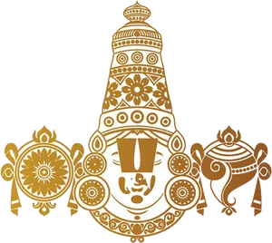 Lord Venkateswara Symbolic Representation PNG image