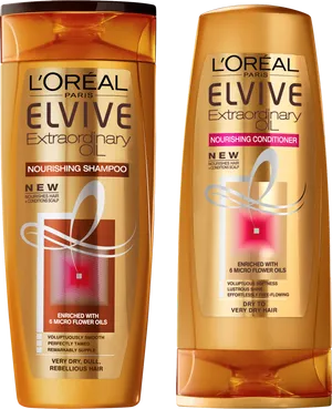 Loreal Elvive Shampooand Conditioner PNG image