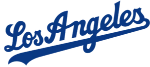 Los Angeles Baseball Team Script Logo PNG image