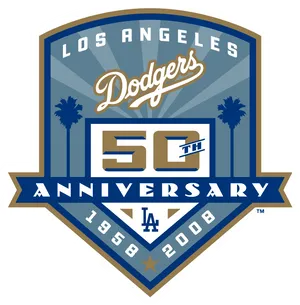 Los Angeles Dodgers50th Anniversary Logo PNG image