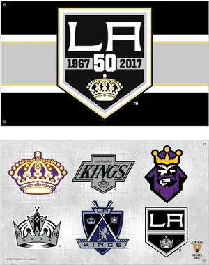 Los Angeles Kings50th Anniversary Logos