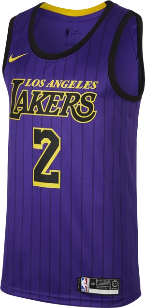Los Angeles Lakers Jersey Number2 PNG image