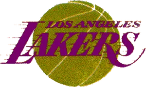 Los Angeles Lakers Logo Distorted PNG image