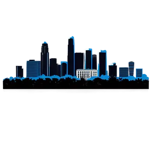 Los Angeles Skyline Black And White Png Pvi PNG image