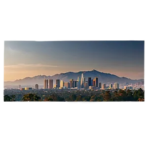 Los Angeles Skyline From Hollywood Hills Png 88 PNG image