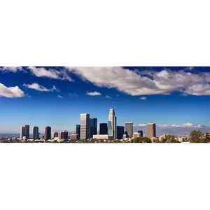 Los Angeles Skyline In Spring Png Kej PNG image