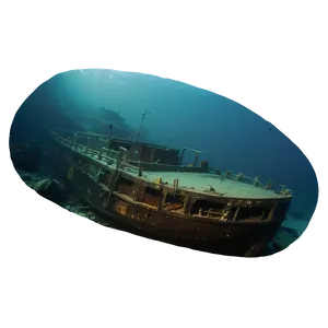 Lost Shipwreck In Deep Ocean PNG 06212024 PNG