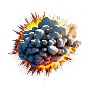 Loud Cartoon Explosion PNG 45