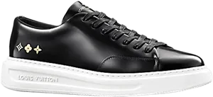 Louis Vuitton Black Leather Sneaker PNG image
